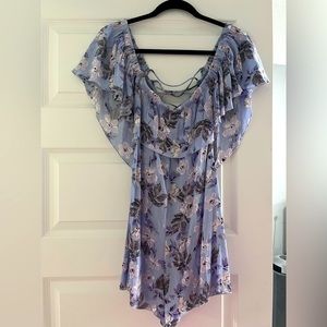 Cotton Candy LA off the shoulder Romper